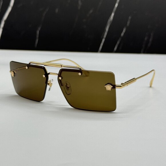 NEW VERSACE VE2245 1002/73 SUNGLASSES MOD 2245 GOLD WOMEN EYEWEAR VE2245 100273 main image 5